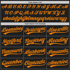 Custom Stitched Black Bay Orange Baseball Pullover Sweatshirt Hoodie