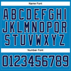 Custom Blue Navy-White Hockey Lace Neck Jersey