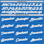 Custom Blue White-Gray Authentic Throwback Basketball Jersey