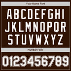 Custom Brown White Authentic Baseball Jersey