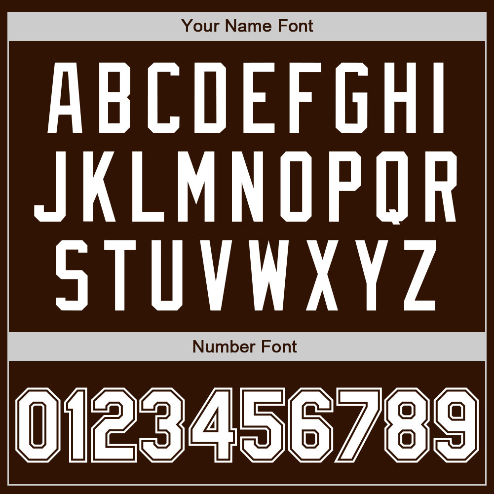 Custom Brown White Authentic Baseball Jersey