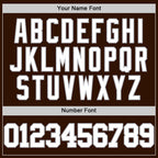 Custom Brown White-Gray Authentic Basketball Jersey