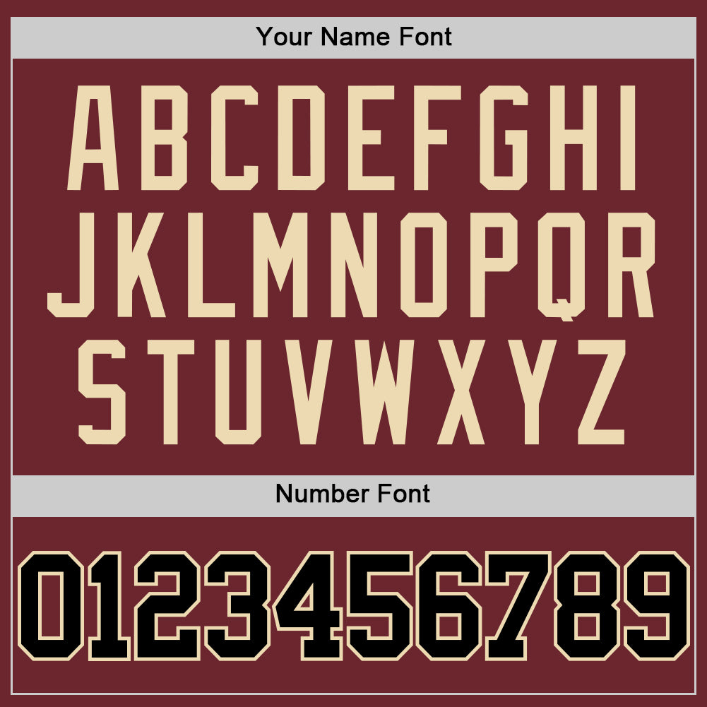 Custom Burgundy Black-Cream Authentic Basketball Jersey