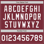 Custom Stitched Burgundy White-Burgundy Baseball Pullover Sweatshirt Hoodie
