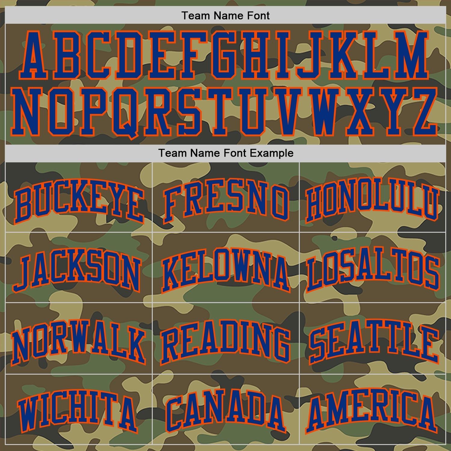 Custom Camo Royal-Orange Authentic Salute To Service Basketball Jersey