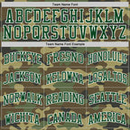 Custom Camo Green-White Authentic Salute To Service Basketball Jersey