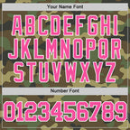Custom Camo Pink-White Authentic Salute To Service Basketball Jersey