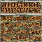 Custom Camo Navy Gold-Orange Authentic Salute To Service Basketball Jersey