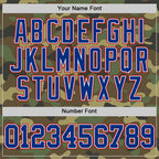 Custom Camo Royal White-Red Authentic Salute To Service Basketball Jersey