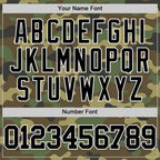 Custom Camo Black-White Authentic Salute To Service Basketball Jersey