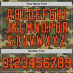 Custom Camo Orange-Black Authentic Salute To Service Basketball Jersey