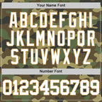 Custom Camo White-Old Gold Authentic Salute To Service Basketball Jersey