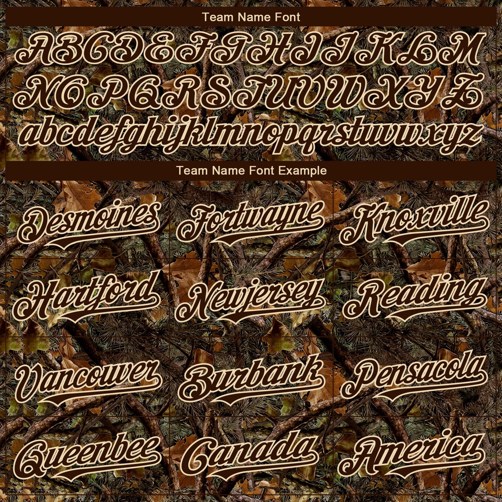 Custom Camo Brown-Cream 3D Woodland Camo Authentic Salute To Service Baseball Jersey