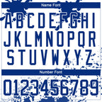 Custom Camo Royal-White Splash Hockey Lace Neck Jersey