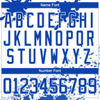 Custom Camo Thunder Blue-White Splash Hockey Lace Neck Jersey