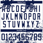 Custom Camo Navy-White Splash Hockey Lace Neck Jersey