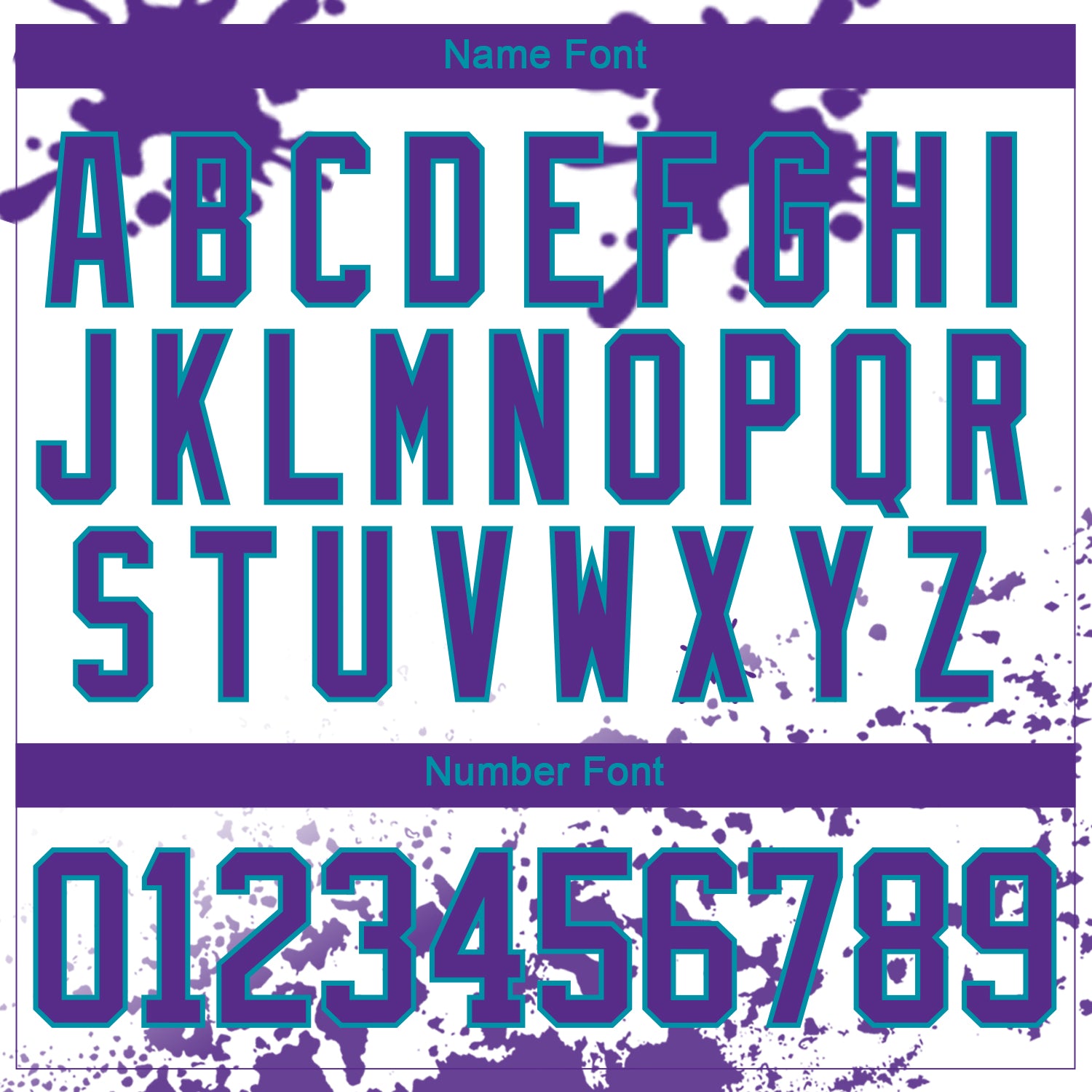 Custom Camo Purple Teal-White Splash Hockey Lace Neck Jersey