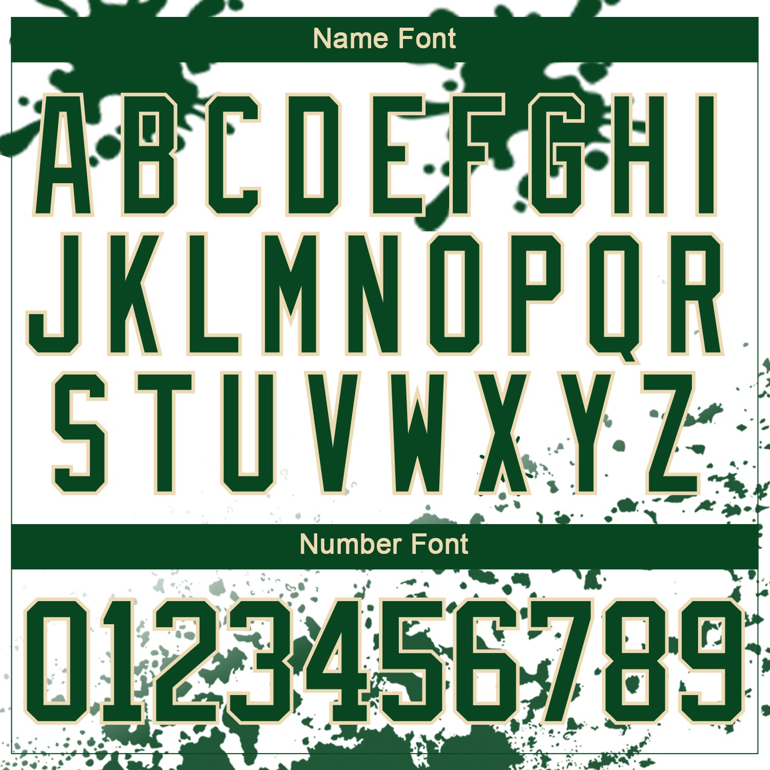 Custom Camo Green Black Cream-White Splash Hockey Lace Neck Jersey