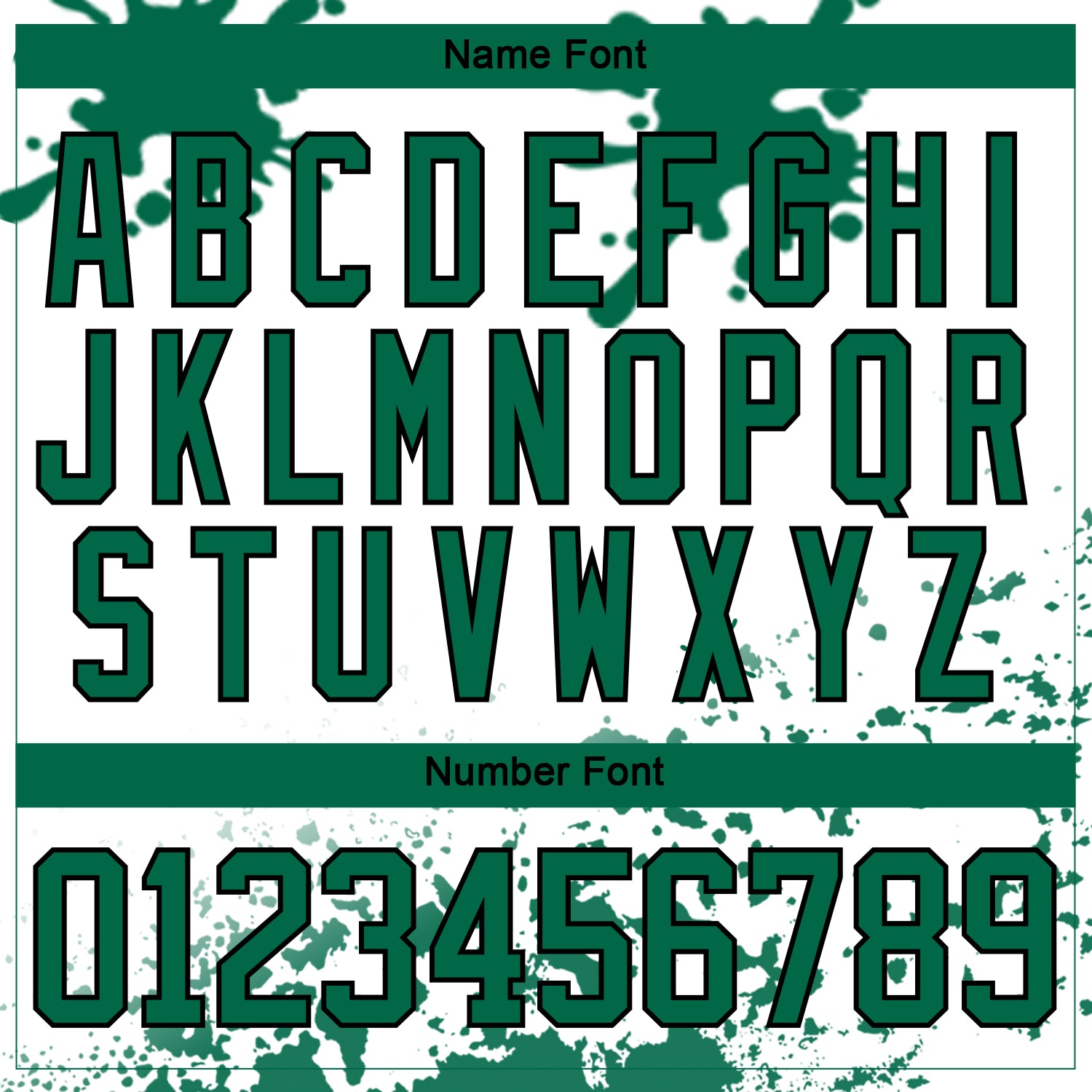 Custom Camo Kelly Green Black-White Splash Hockey Lace Neck Jersey