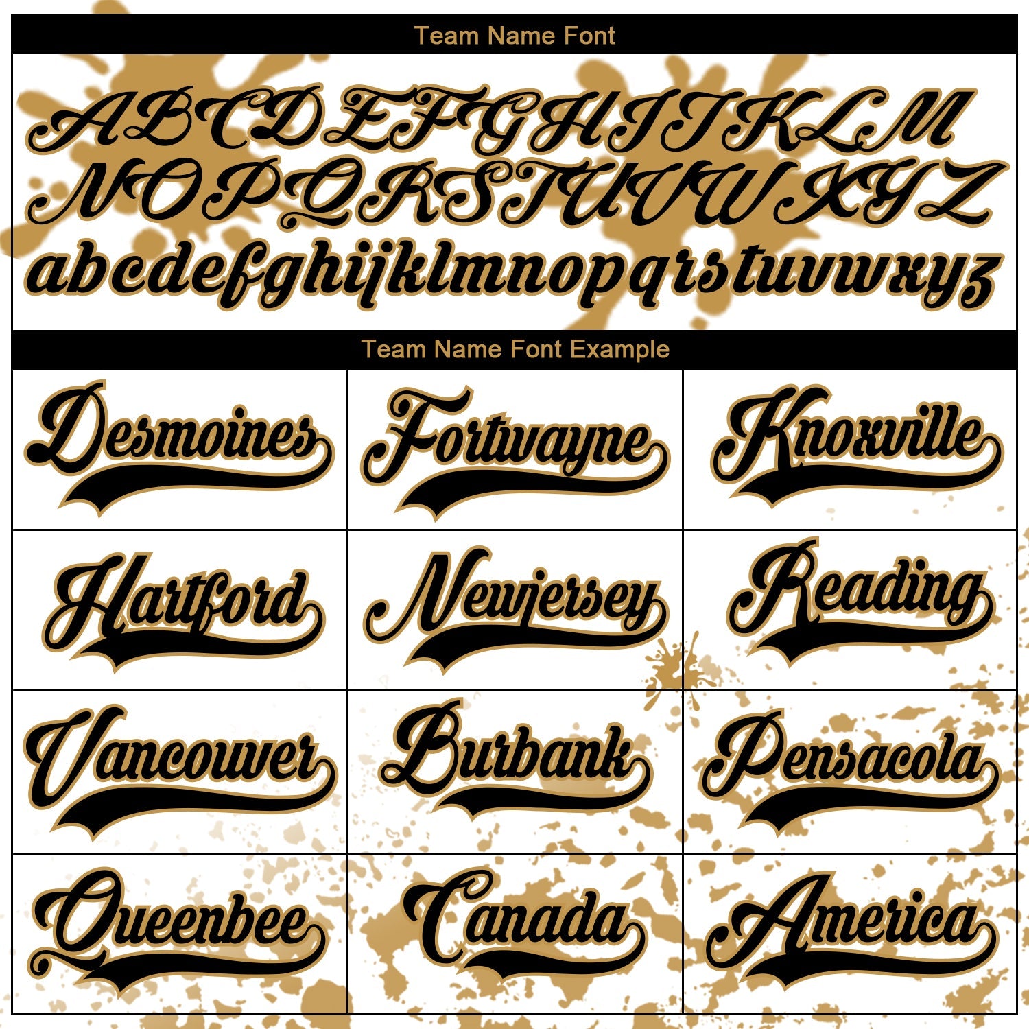 Custom Camo Black Old Gold-White Splash Hockey Lace Neck Jersey