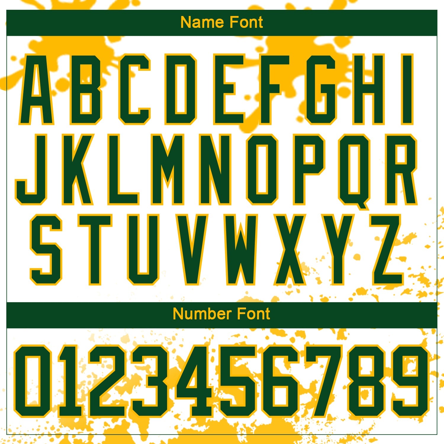 Custom Camo Green Gold-White Splash Hockey Lace Neck Jersey