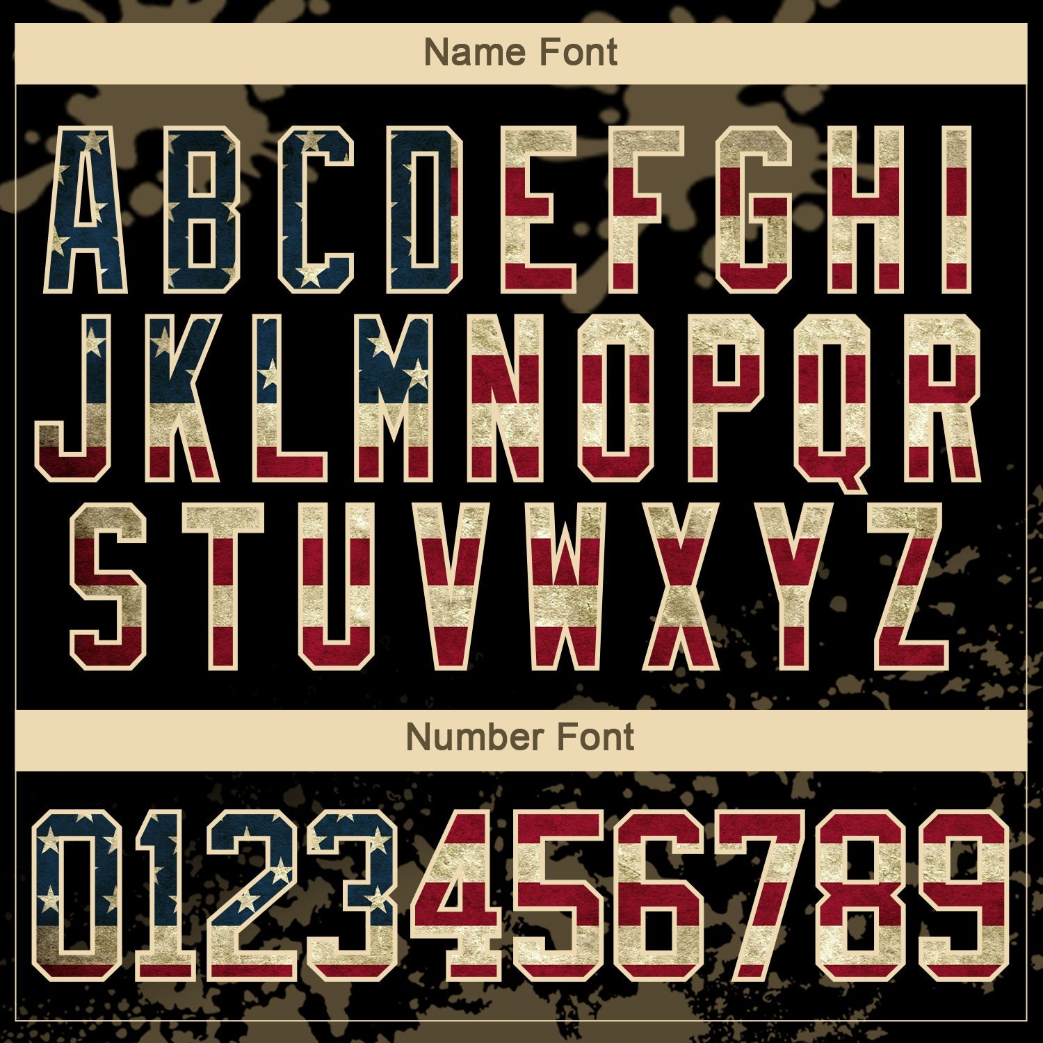 Custom Camo Vintage USA Flag Olive Black-Cream Splash Hockey Lace Neck Jersey