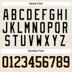 Custom Cream Black-Gold Hockey Jersey