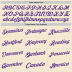 Custom Cream Purple Authentic Throwback Basketball Jersey