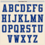Custom Cream Royal Authentic Baseball Jersey