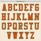 Custom Cream Orange-Kelly Green Authentic Baseball Jersey