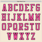Custom Cream Pink-Black Authentic Baseball Jersey