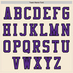 Custom Cream Purple-Black Authentic Baseball Jersey