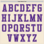 Custom Cream Purple Authentic Baseball Jersey