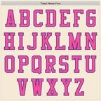 Custom Cream Pink-Purple Authentic Baseball Jersey