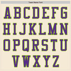 Custom Cream Neon Green-Purple Authentic Baseball Jersey