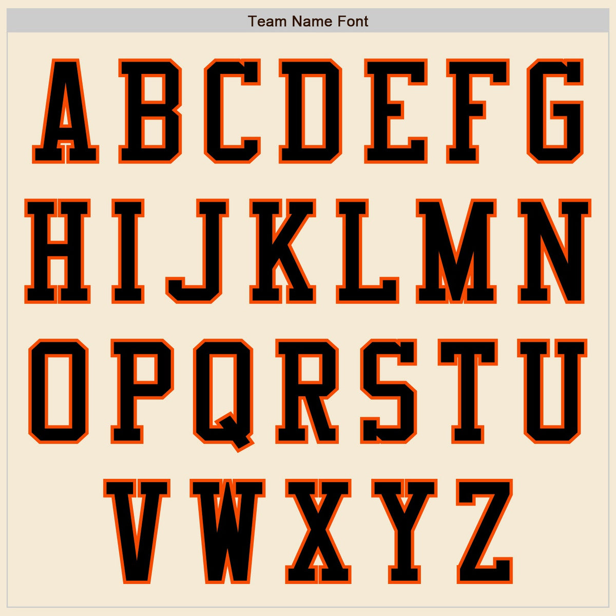 Custom Cream Black-Orange Authentic Baseball Jersey