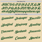 Custom Cream Green Authentic Throwback Basketball Jersey