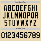 Custom Cream Black Authentic Throwback Basketball Jersey