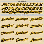 Custom Cream Black-Gold Authentic Throwback Basketball Jersey