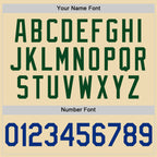 Custom Cream Royal-Green Authentic Throwback Basketball Jersey