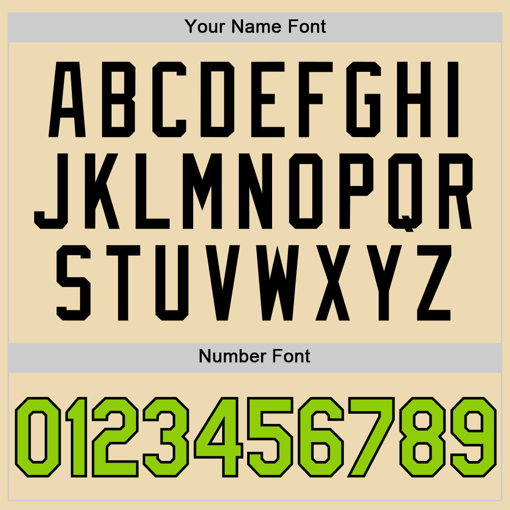 Custom Cream Neon Green-Black Authentic Throwback Basketball Jersey