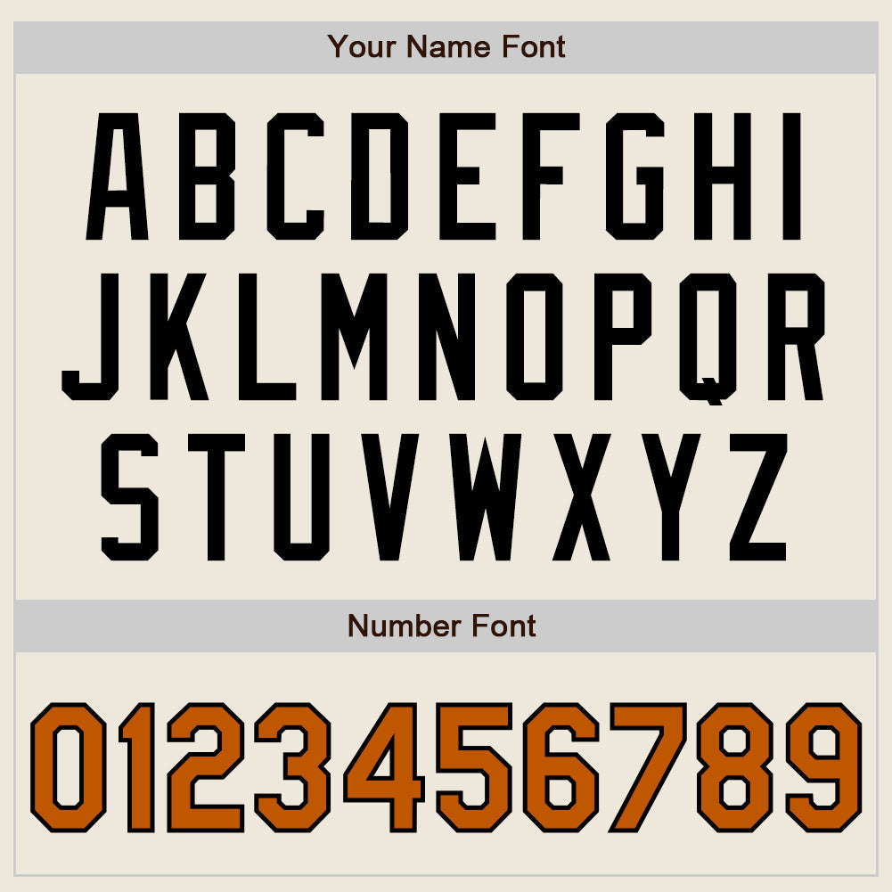 Custom Cream Texas Orange-Black Authentic Baseball Jersey