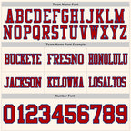 Custom Cream Red-Royal Authentic Football Jersey