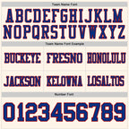 Custom Cream Royal-Red Authentic Football Jersey