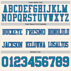 Custom Cream Teal-Purple Authentic Football Jersey