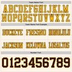 Custom Cream Brown-Gold Authentic Football Jersey