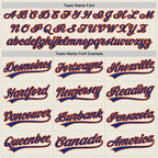 Custom Stitched Cream Royal-Orange Baseball Pullover Sweatshirt Hoodie