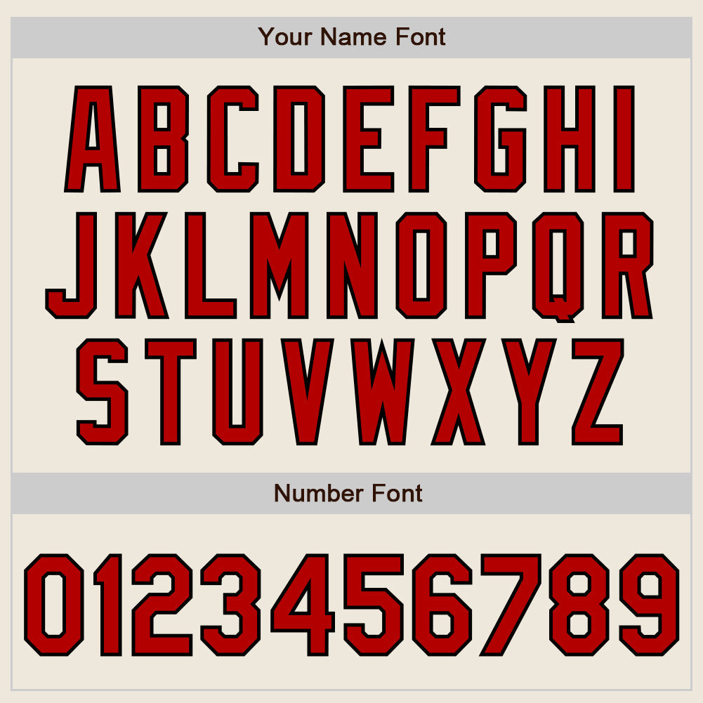 Custom Stitched Cream Red-Black Baseball Pullover Sweatshirt Hoodie