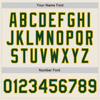 Custom Stitched Cream Green-Gold Baseball Pullover Sweatshirt Hoodie
