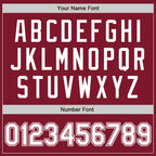 Custom Crimson White Authentic Baseball Jersey